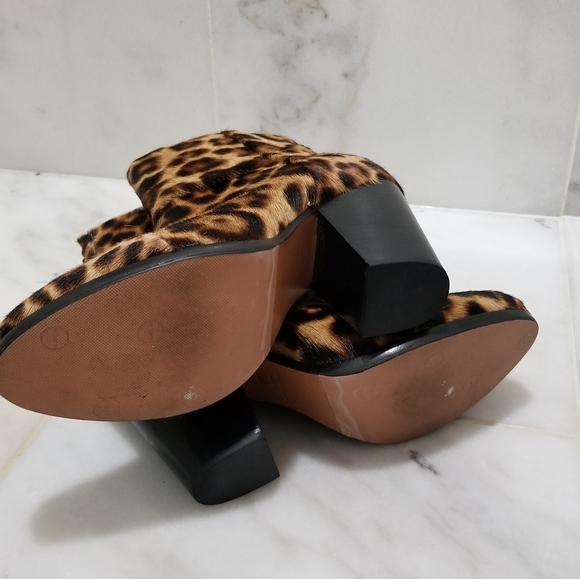 Rag & Bone Leopard Calf Hair Newbury Booties 39.5 - Picture 9 of 11